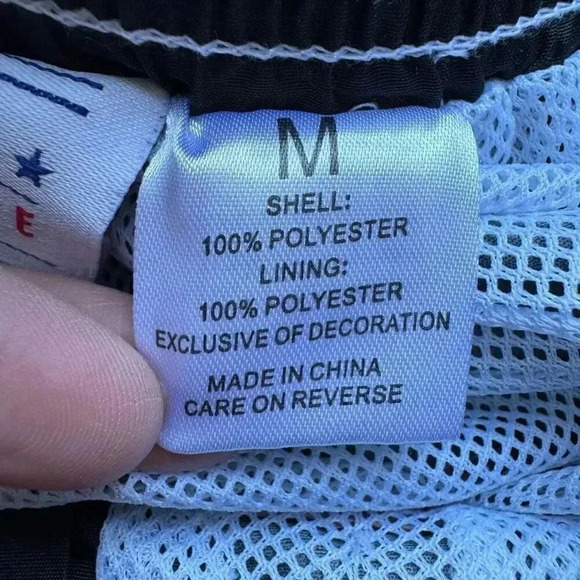 San Francisco Giants Mesh Black Orange White Color Block Swimming Trunks Shorts - Picture 8 of 12